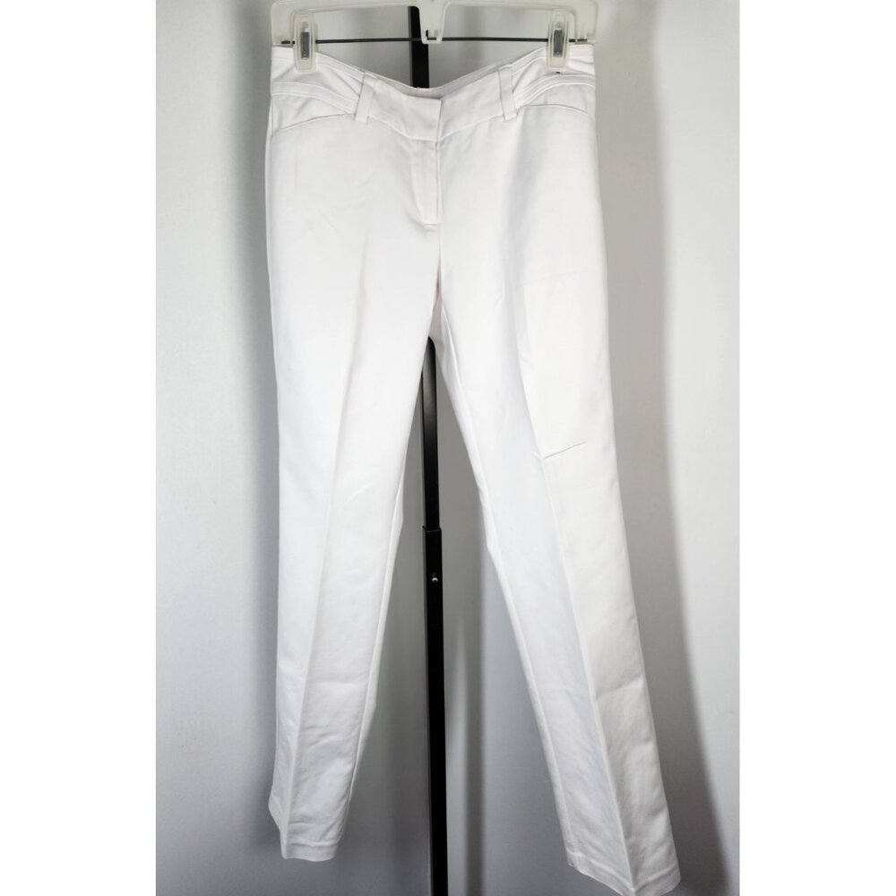 7th Avenue Design Studio New York & Co. Dress Pants Womens Size 6 Average White